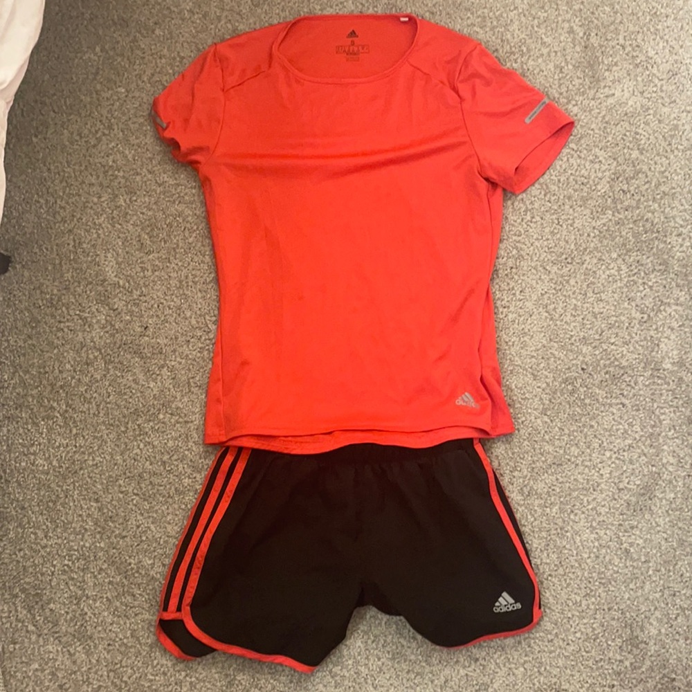 Adidas women’s active shirt and tee set